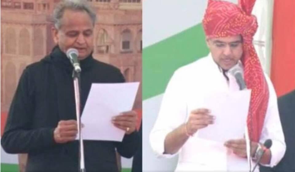 Live: अशोक गहलोत बने राजस्थान के नये मुख्यमंत्री, जानिए सचिन पायलट को क्यों दिलाई गई मंत्री पद की शपथ