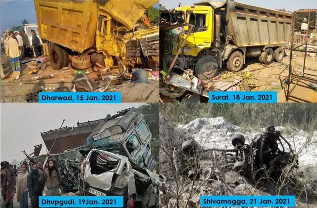 खनन से संबंधित परिवहन दुर्घटनाओं में 7 दिनों के भीतर 46 लोगों की मौत