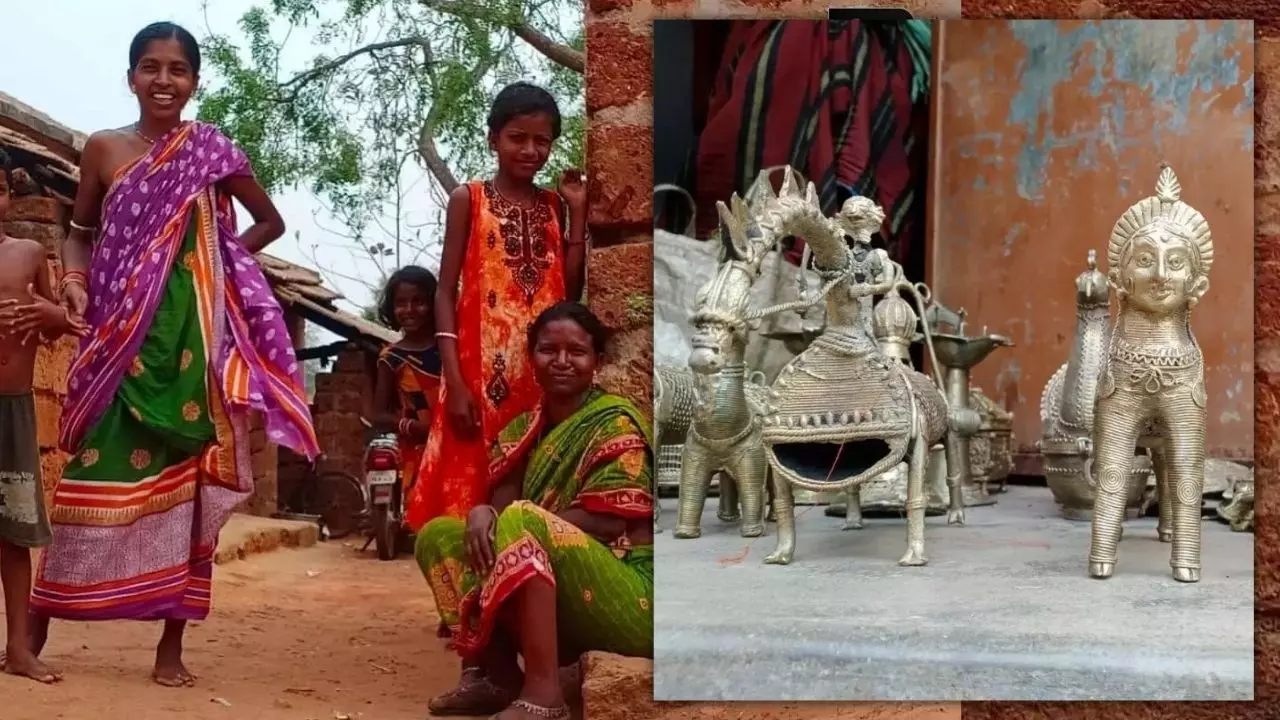 आदिवासी लोककथाओं को धातु की मूर्तियों के जरिए दर्शाती है ओडिशा की ढोकरा कला