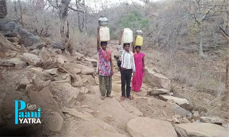 A 5 km trek through jungles and a 100-foot descent to fetch water – a day in the life of tribal villagers in Panna