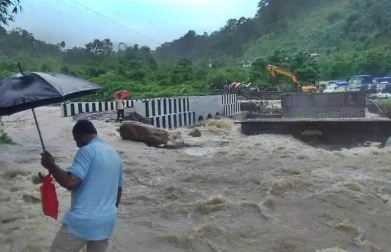Northeast battered by floods: Landslides wash away bridges, at least 15 dead, more than 500,000 displaced
