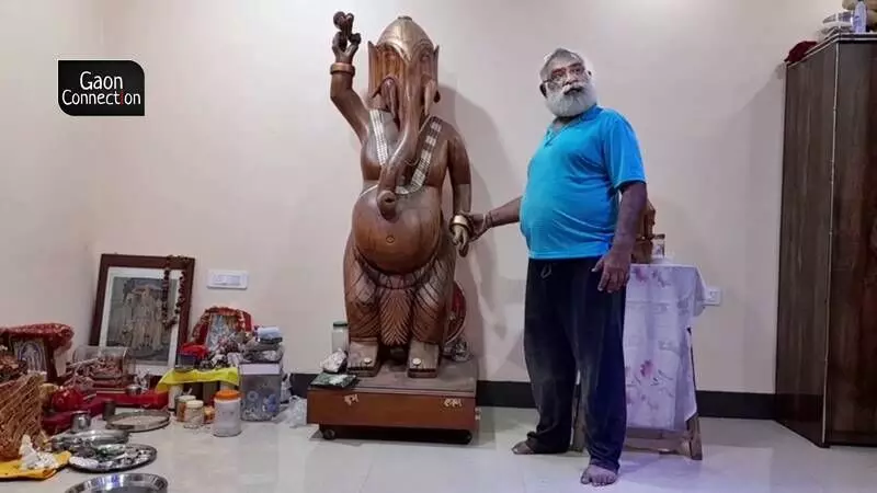 From miniatures to life-sized idols, govt employee carves Ganesha statues 365 days a year