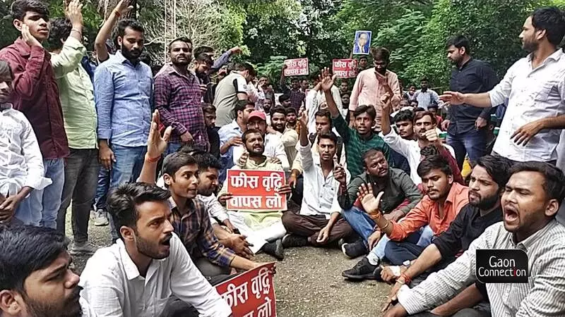 Allahabad University: 3 students consume kerosene, another climbs atop terrace with LPG cylinder in stir against fee hike