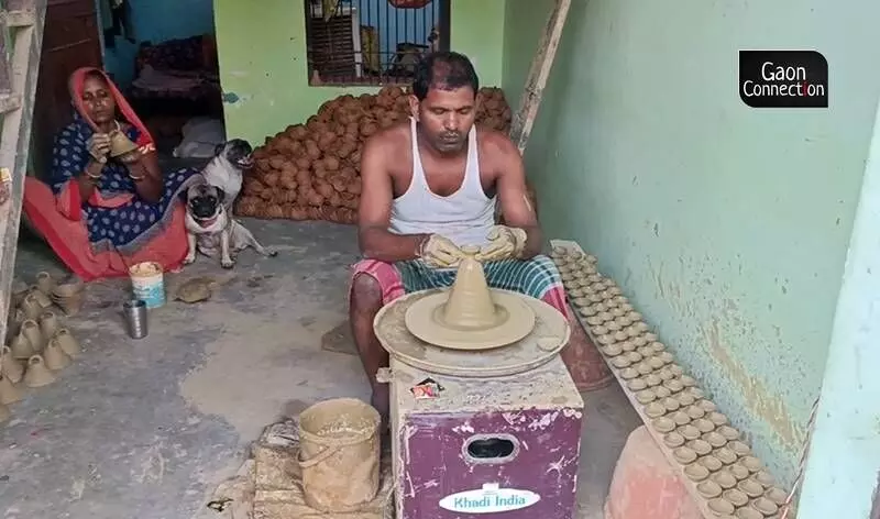 Diwali 2022: Electric pottery wheels boost income of potters in Varanasi
