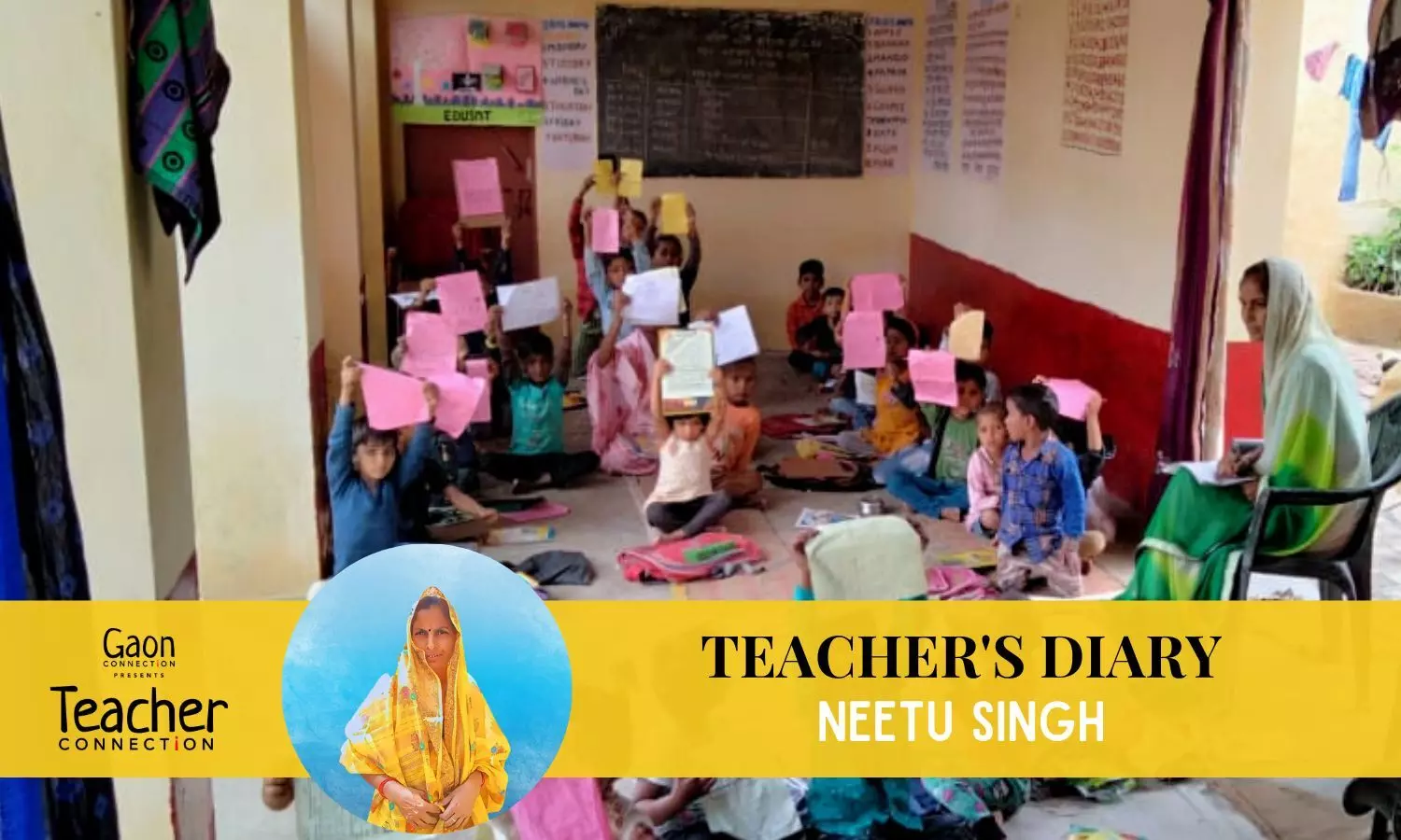 Teacher’s Diary: “I stitched together cement bags to use as durries in the classroom”