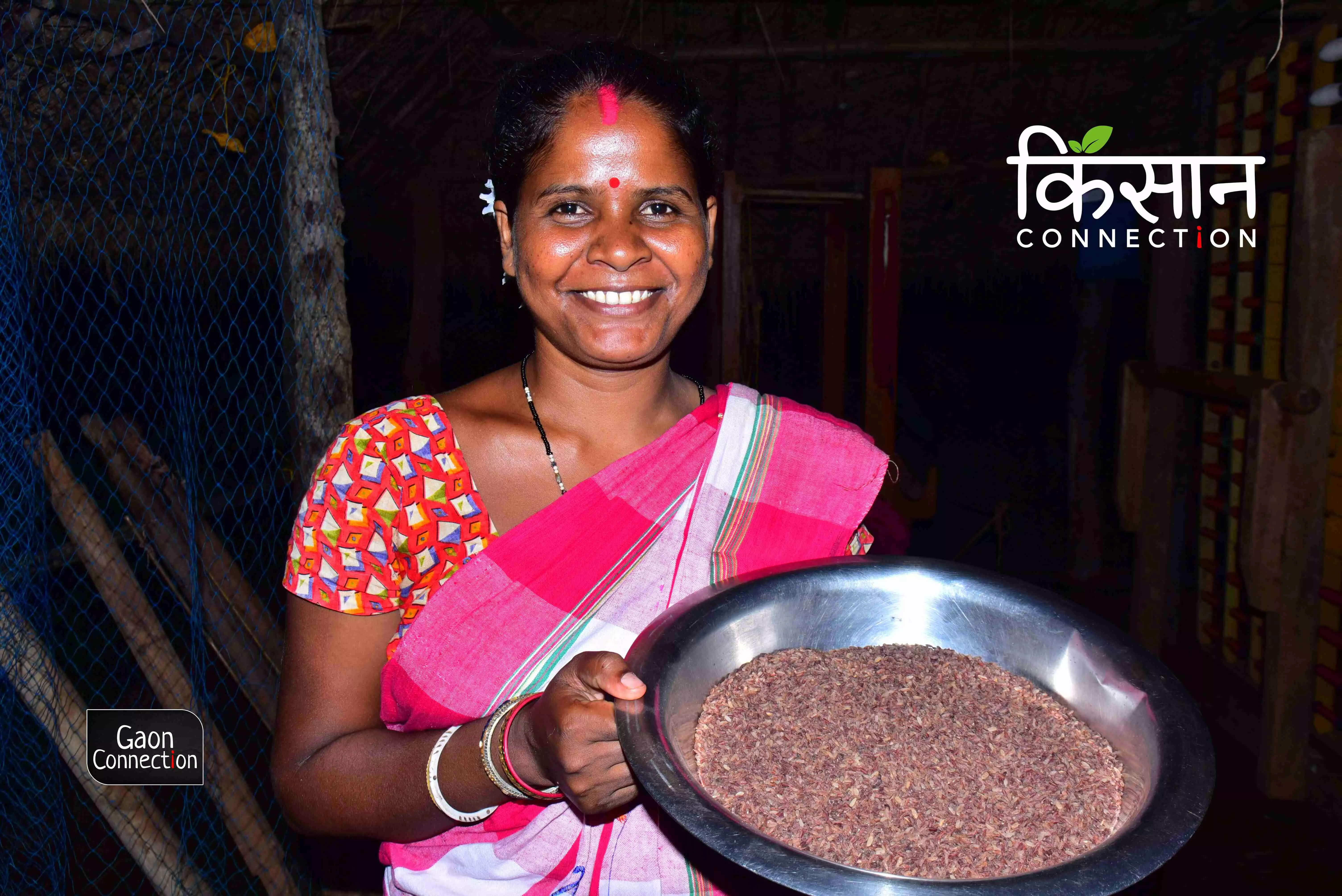 Adivasi women revive nutrition rich dhenki-pounded red rice in Odisha