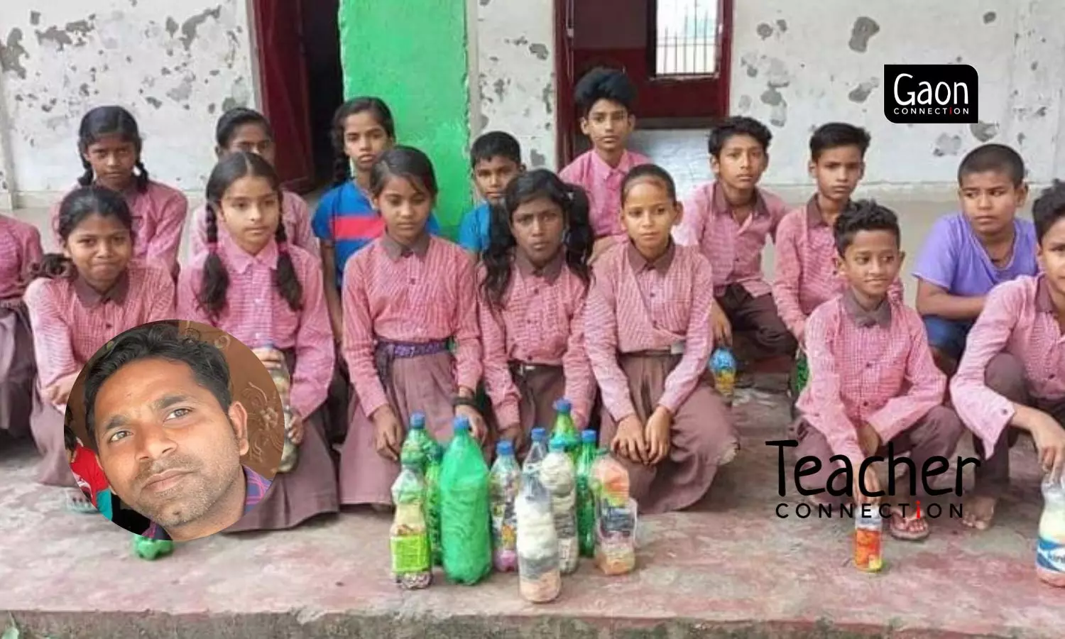 A teacher teaches rural kids to make eco-bricks, become self-reliant & protect environment