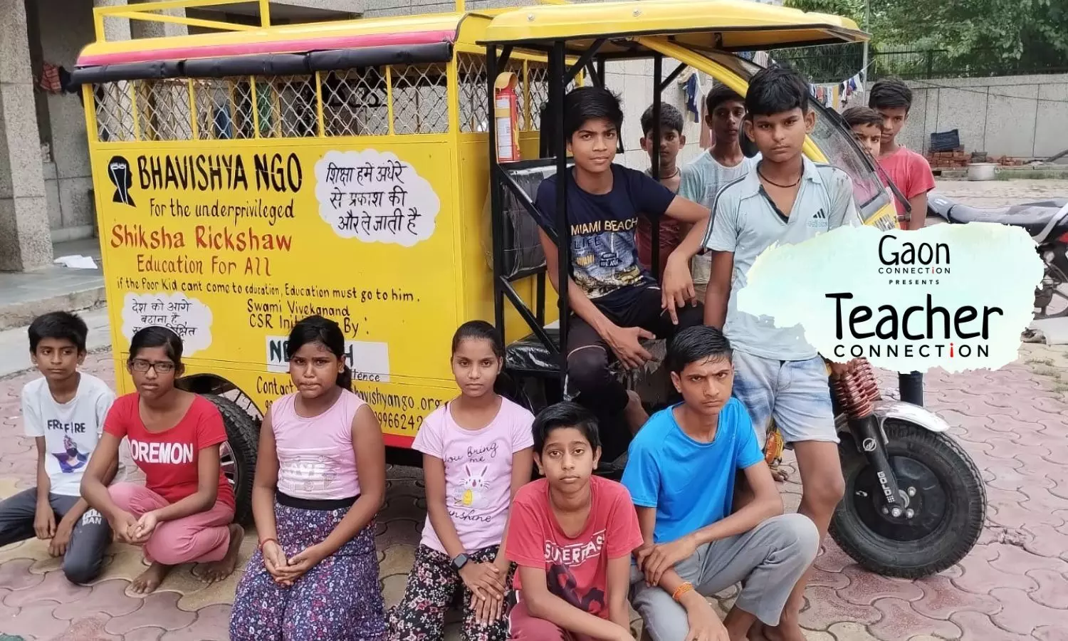 Shiksha Rickshaw Abhiyan Is Spreading Smiles And Education Among Kids of Construction Workers