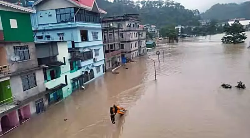 Sikkim: Cloudburst Causes Flash Floods, 3 dead, 23 Army Troops Missing, Rescue Ops Underway