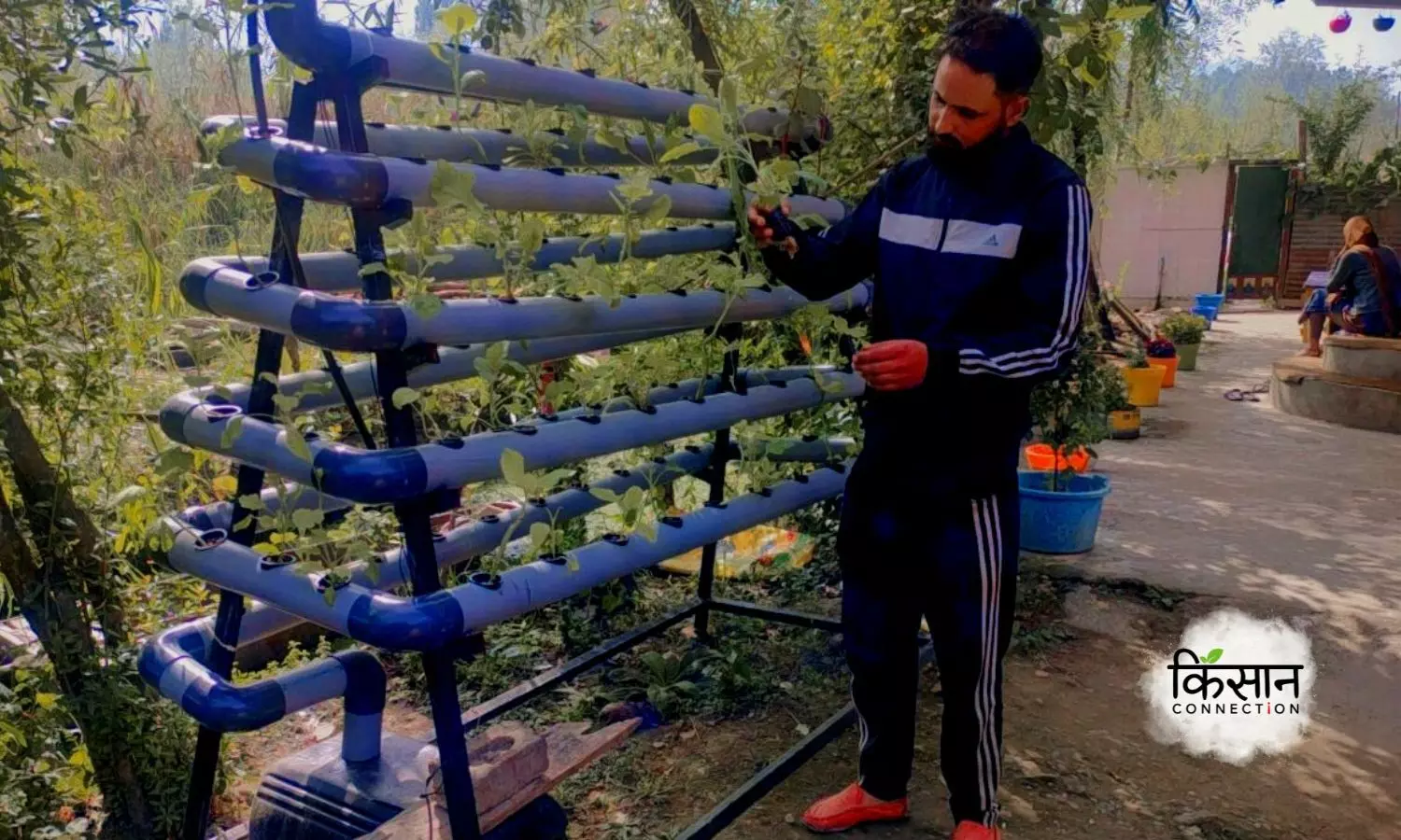 An electrician turned farmer grows vegetables without soil; inspires others to do the same