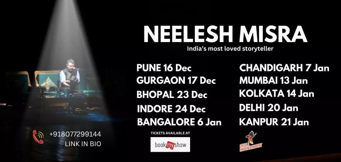 India’s Most Loved Storyteller Neelesh Misra is Coming to Your City to Narrate Stories