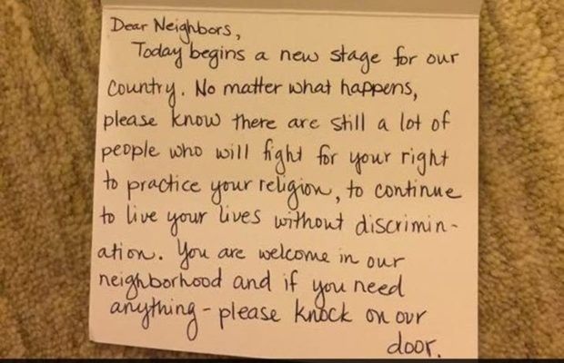 ट्रंप के शपथ ग्रहण के बाद: मुस्लिम परिवार को मिला दिल को छू लेने वाला पत्र