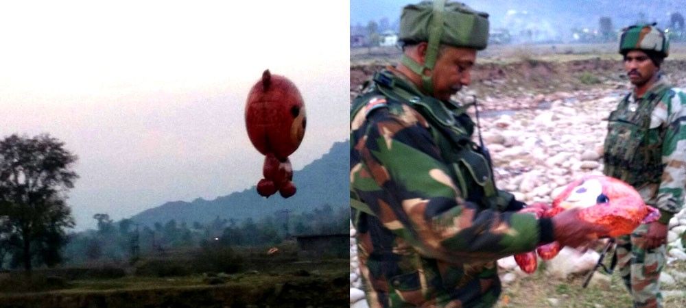 सीमापार से आया गुब्बारा, जवानों ने दिखाई मुस्तैदी