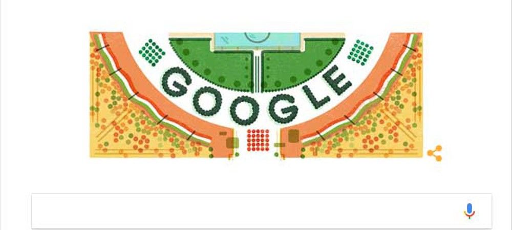 गूगल ने गणतंत्र दिवस के मौके पर डूडल में दिखाया विशेष स्टेडियम