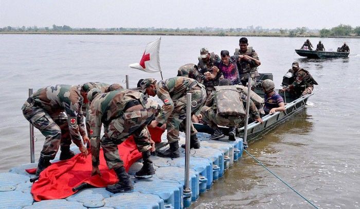 बाढ़ राहत कार्यों के लिए तैयार हैं भारतीय सेना