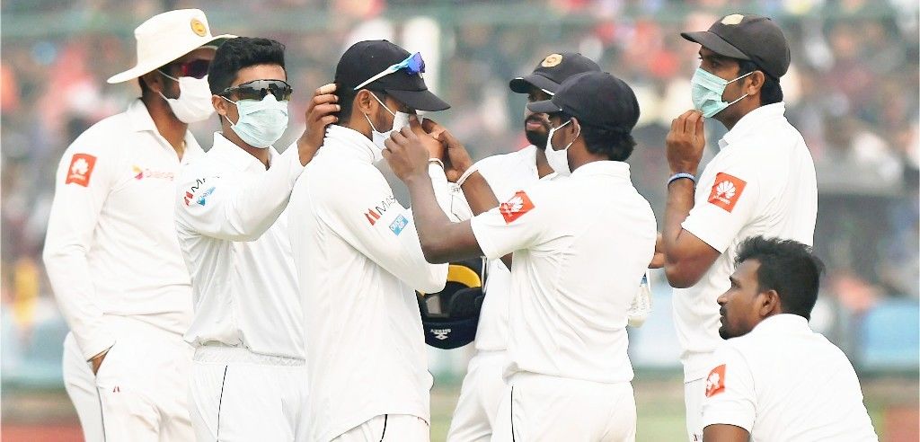 आखिरकार किसके डर से मास्क पहनकर उतरे श्रीलंकाई खिलाड़ी