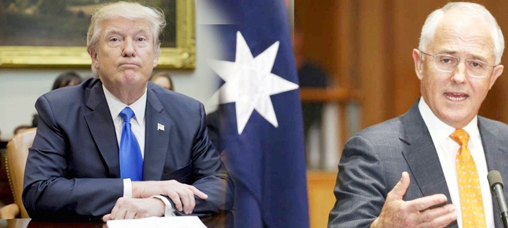शरणार्थी समझौते मुद्दे पर अमेरिकी राष्ट्रपति डोनाल्ड ट्रंप और ऑस्ट्रेलियाई प्रधानमंत्री मैल्कम टर्नबुल के बीच फोन पर हुई नोक झोंक 