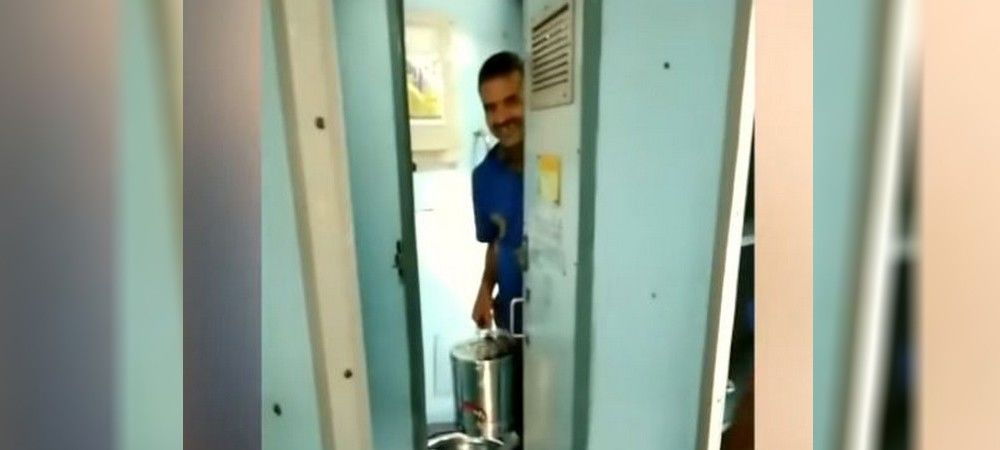 भारतीय रेल: टॉयलेट के पानी की बनाता था चाय, वीडियो वायरल रेलवे ने लगाया जुर्माना