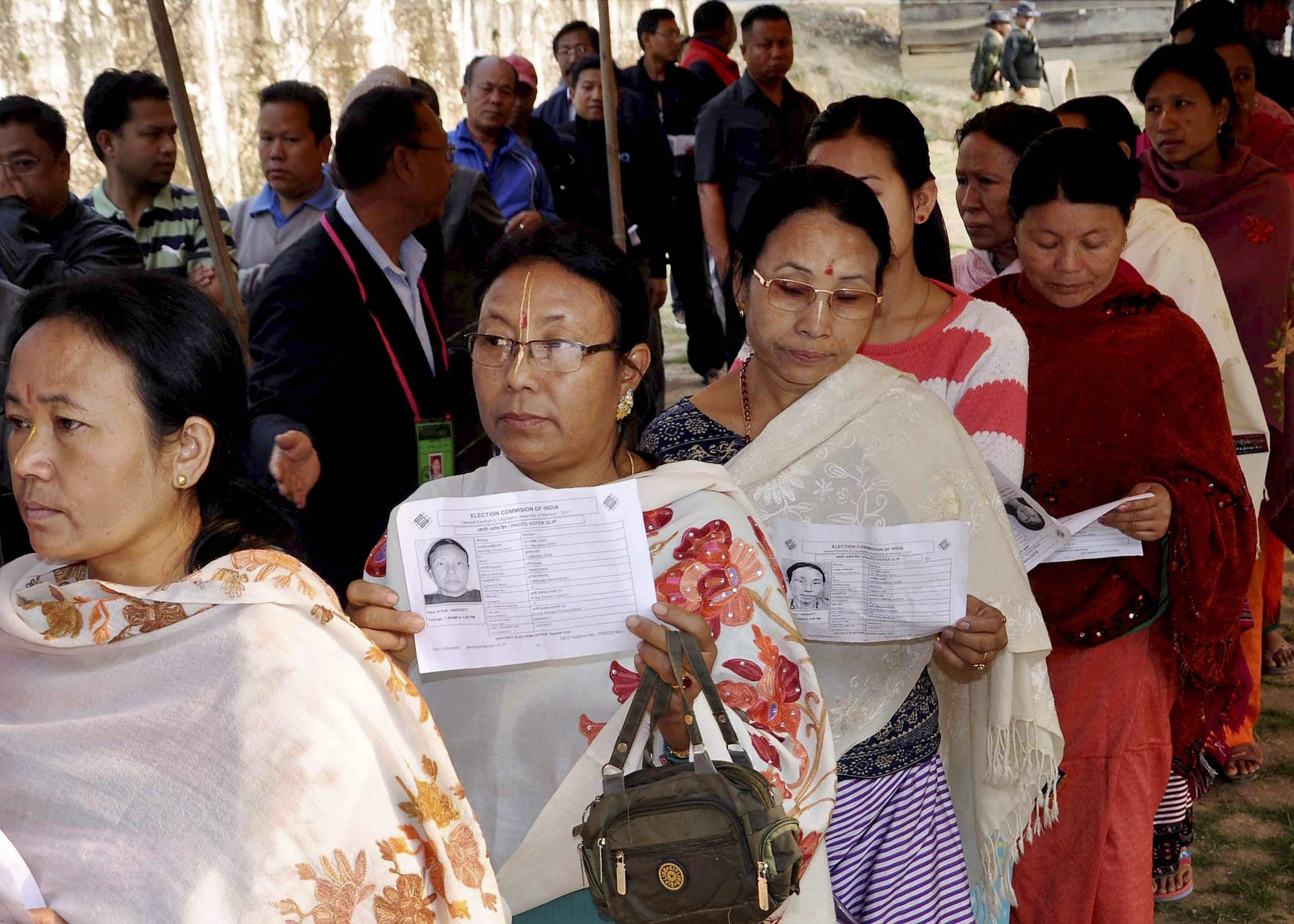 मणिपुर में पहले चरण में 80 फीसदी मतदान