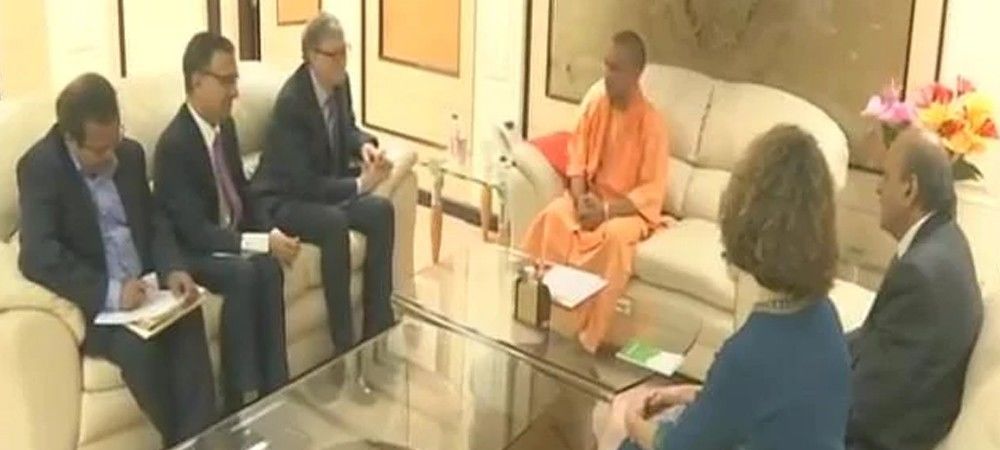 बिल गेट्स ने मुख्यमंत्री योगी से की मुलाकात