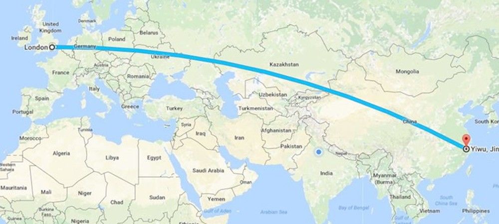 चीन से पहली मालवाहक रेलगाड़ी 12000 किमी  तय कर 18 दिन में पहुंचेगी लंदन