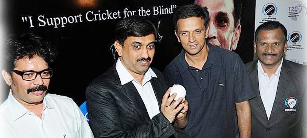 दृष्टिहीन टी-20 विश्व कप के ब्रांड एम्बेसडर बने राहुल द्रविड़ 