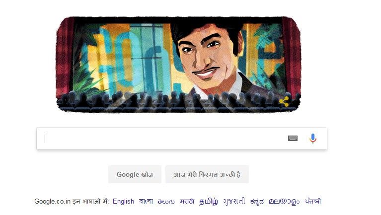 कन्नड‍़ अभिनेता राजकुमार के जन्मदिन पर गूगल ने डूडल बना उन्हें किया याद