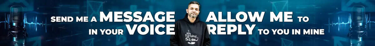 Send me a voice message banner