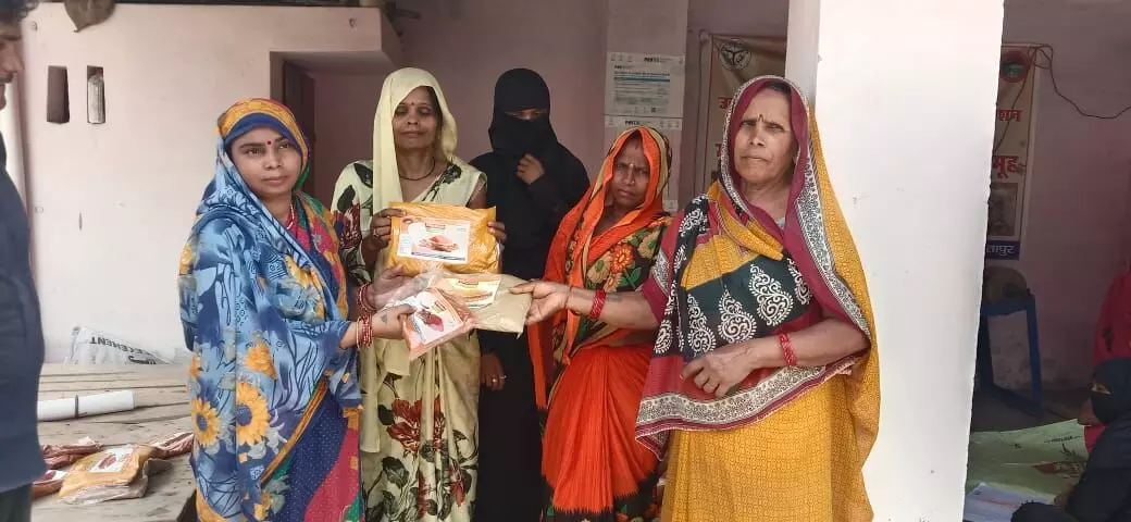 These women are set to supply their masalas to nearly 400 schools for preparing the midday meals. These women are set to supply their masalas to nearly 400 schools for preparing the midday meals.