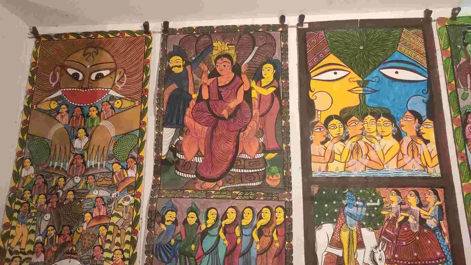 Pattachitra is traditional cloth based scroll paintings originating in West Bengal and Odisha. Pattachitra is traditional cloth based scroll paintings originating in West Bengal and Odisha.