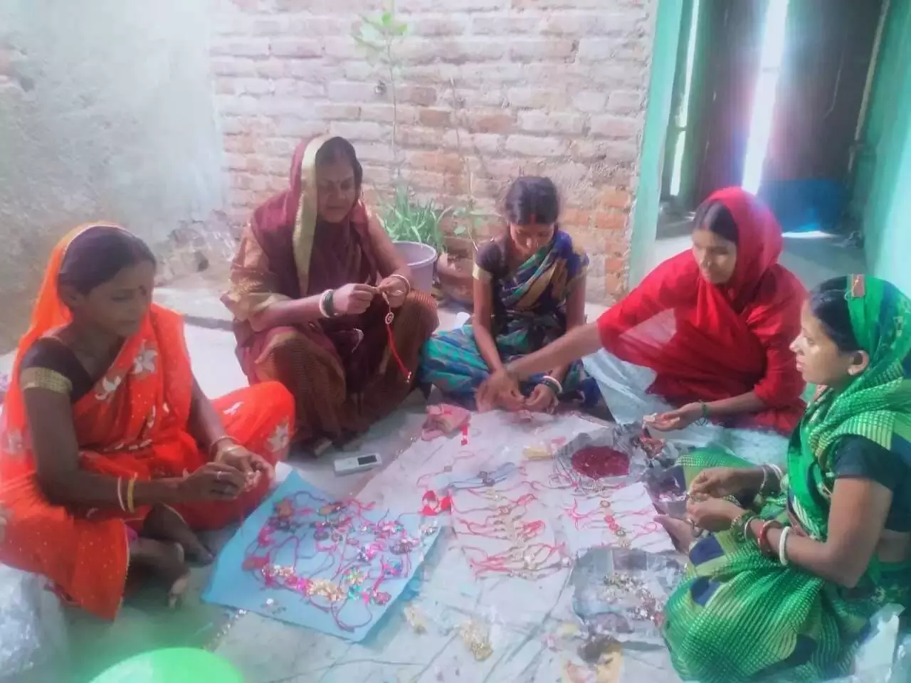 Palash Mart at Hehal in Ranchi stocks the fancy and reasonably priced rakhis made by the SHG didis. Palash Mart at Hehal in Ranchi stocks the fancy and reasonably priced rakhis made by the SHG didis.