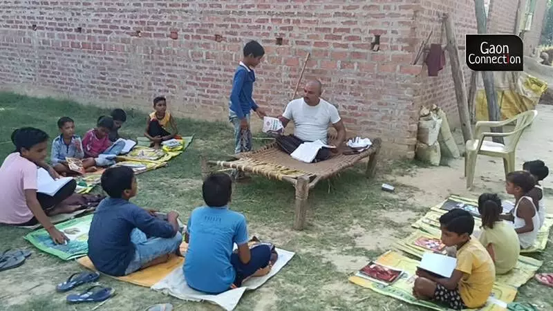 When asked about how he manages his expenses while pursuing his charitable work, Mishra informed that his livelihood depends upon the voluntary payments provided by the parents of his students. All photos by Ramji Mishra When asked about how he manages his expenses while pursuing his charitable work, Mishra informed that his livelihood depends upon the voluntary payments provided by the parents of his students. All photos by Ramji Mishra