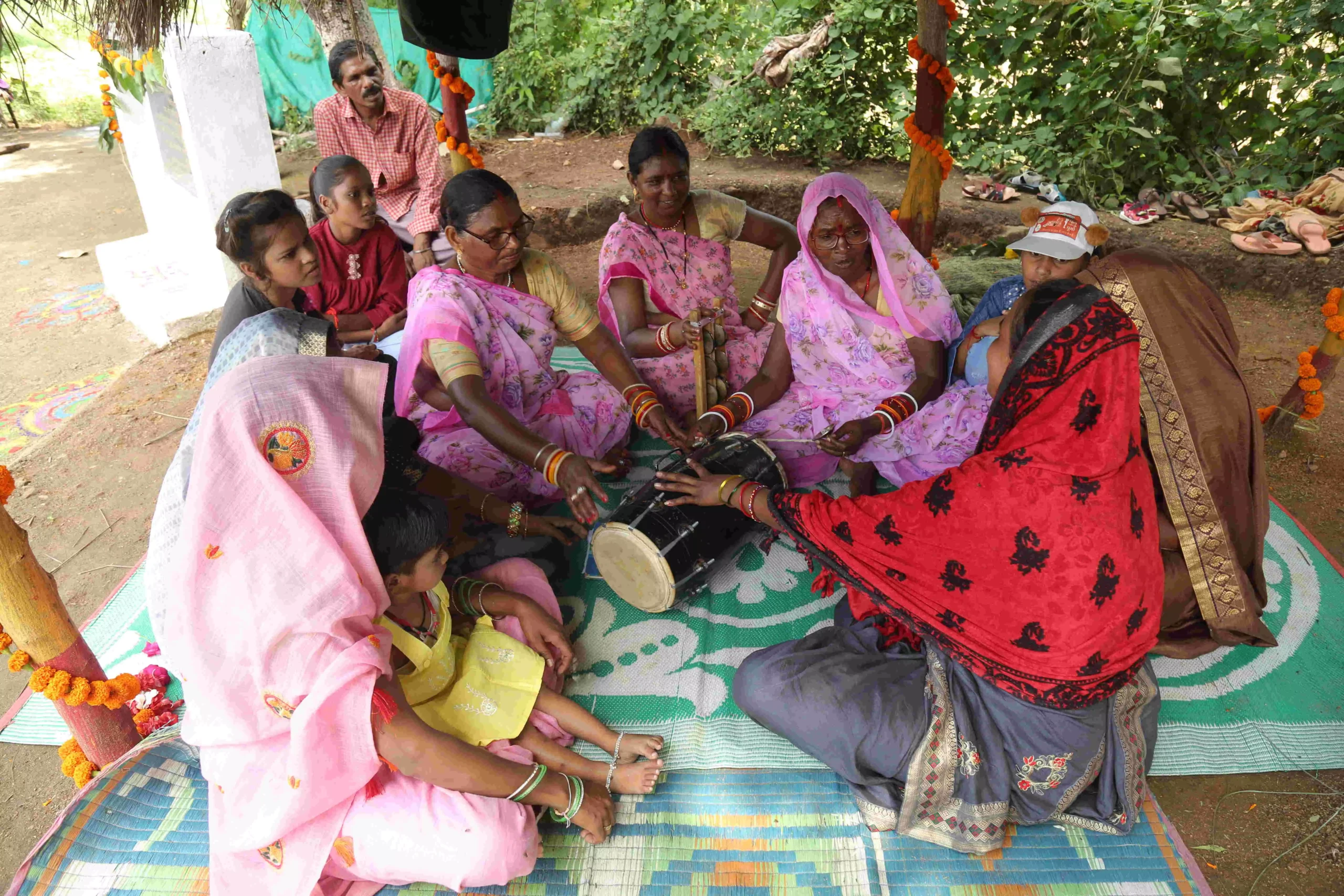 Guests were welcomed with a traditional song written by the local women. Guests were welcomed with a traditional song written by the local women.