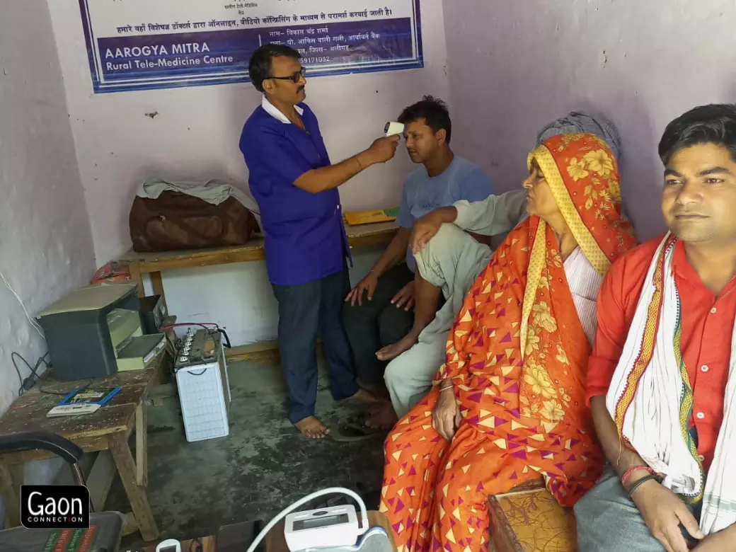 Arogya Mitras have received training to use thermometer, check blood glucose, blood pressure, and oxygen levels. Arogya Mitras have received training to use thermometer, check blood glucose, blood pressure, and oxygen levels.