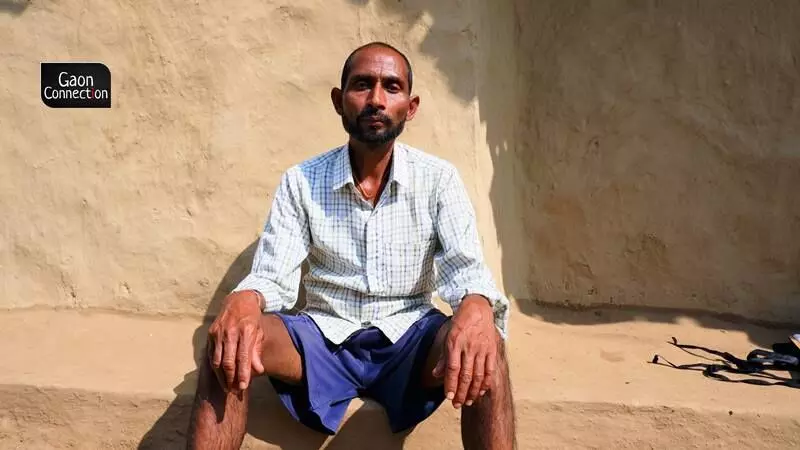 Lal Bahadur Mahato, a 43-year-old farmer from Sukri village doubles up as a daily wage labourer but he hadn't been able to find work for the fourth consecutive day. Lal Bahadur Mahato, a 43-year-old farmer from Sukri village doubles up as a daily wage labourer but he hadn't been able to find work for the fourth consecutive day.