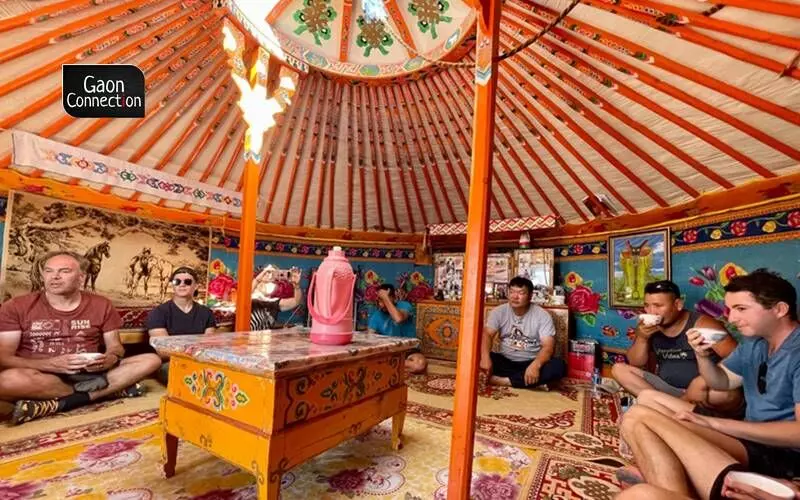 A Ger is a dwelling of the nomads of Mongolia, which has retained its design for centuries. A Ger is a dwelling of the nomads of Mongolia, which has retained its design for centuries.