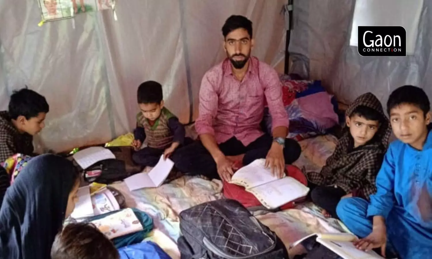 Moomin Ahmad Khan is a seasonal educational volunteer who gives free tuition to the nomadic children in winters at their homes. Moomin Ahmad Khan is a seasonal educational volunteer who gives free tuition to the nomadic children in winters at their homes.