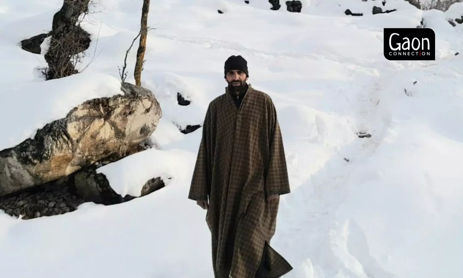 Mubarak Hussain Bajard from Chaklipora Shangus in Anantnag district takes two hours sometimes to cover seven kilometres to reach his students — his motivation to do so. Mubarak Hussain Bajard from Chaklipora Shangus in Anantnag district takes two hours sometimes to cover seven kilometres to reach his students — his motivation to do so.
