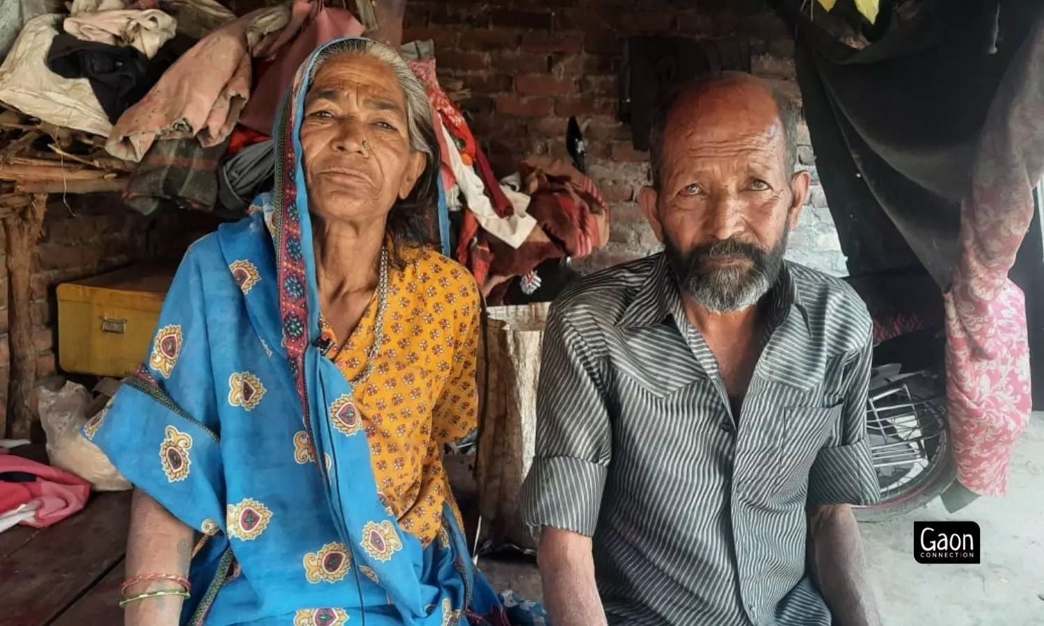Sundari Tharu and her husband Jagroop from Amberpur village have spent most of their life savings in finding short term respite for Sundaris hathi paon. Sundari Tharu and her husband Jagroop from Amberpur village have spent most of their life savings in finding short term respite for Sundaris hathi paon.