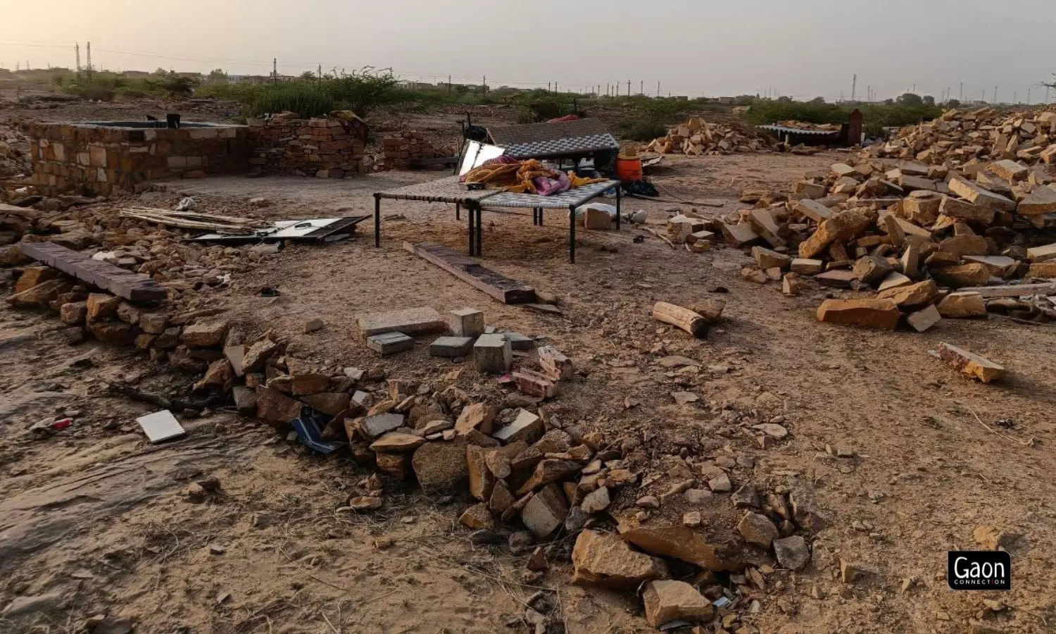 Along with Manaram’s house, bulldozers razed the homes of 139 Hindu Bhils in Amar Sagar panchayat on May 16. Along with Manaram’s house, bulldozers razed the homes of 139 Hindu Bhils in Amar Sagar panchayat on May 16.