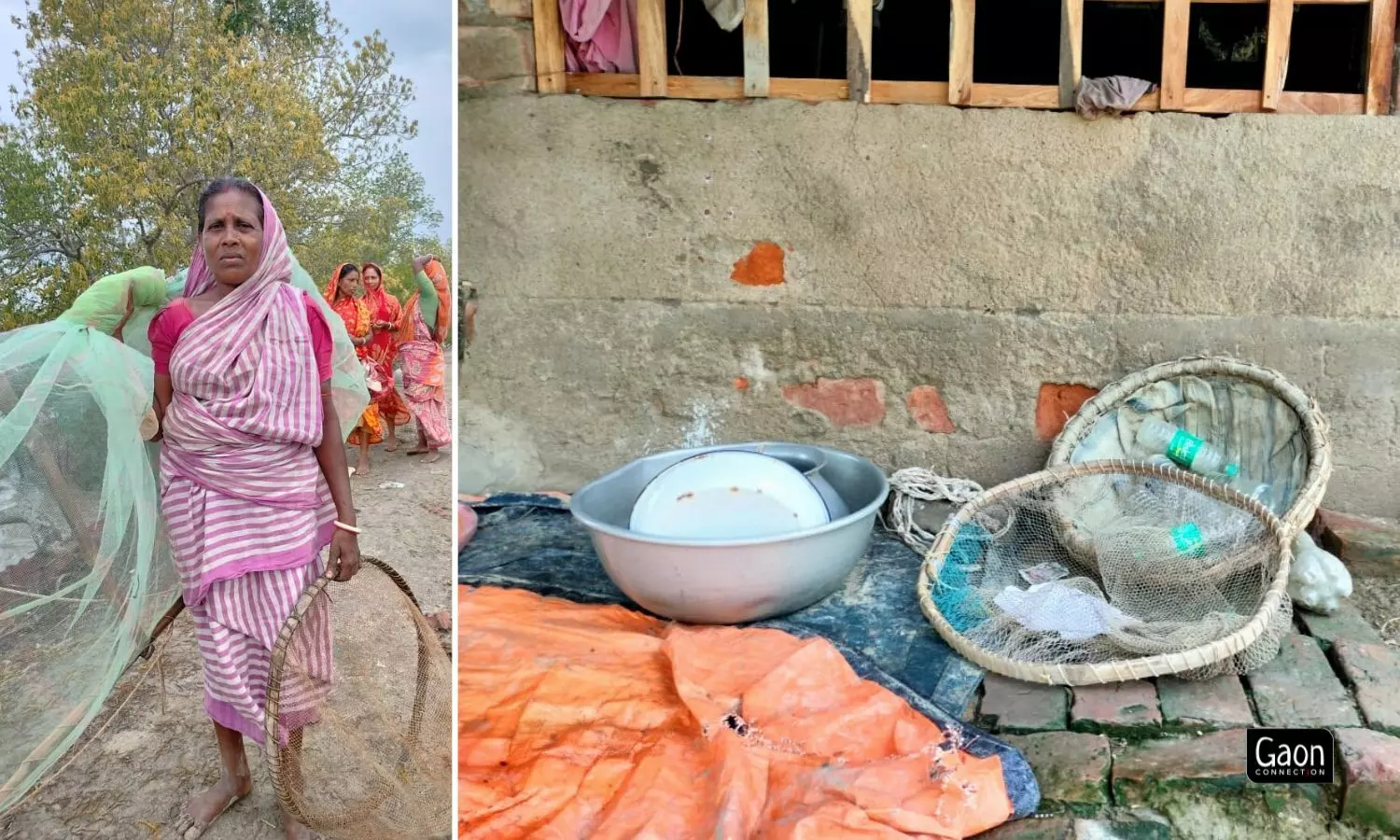 After backbreaking work, the women sell their catch to the local middlemen Jananranroy Jana for cultivation in bheries or large artificial enclosures for brackish water aquaculture. After backbreaking work, the women sell their catch to the local middlemen Jananranroy Jana for cultivation in bheries or large artificial enclosures for brackish water aquaculture.