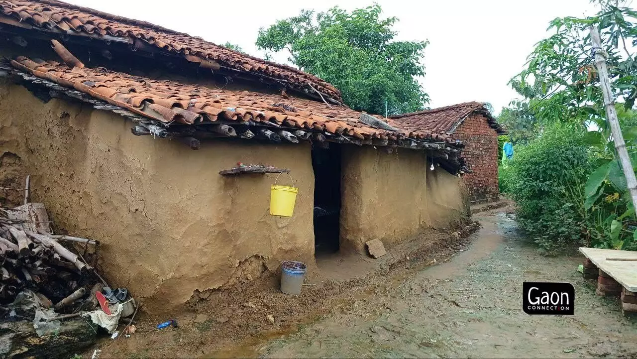 Ram Baboos house in Sonbhadra. Ram Baboos house in Sonbhadra.