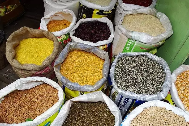 The grocery shop owners lament that despite the festive season, there was no hike in sales. The grocery shop owners lament that despite the festive season, there was no hike in sales.