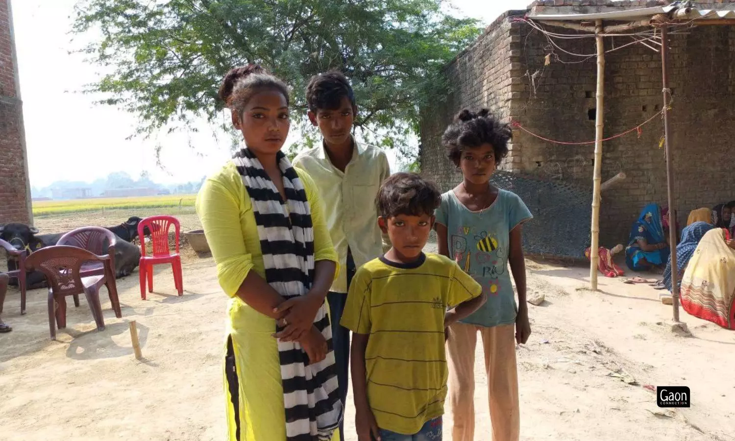 Mukesh Kumar is survived by these four young children. Mukesh Kumar is survived by these four young children.