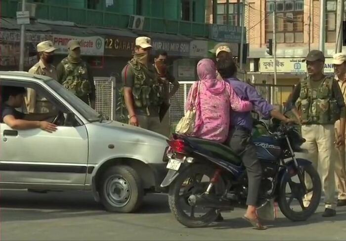 Security has been tightened in the region. Pic: ANI 
