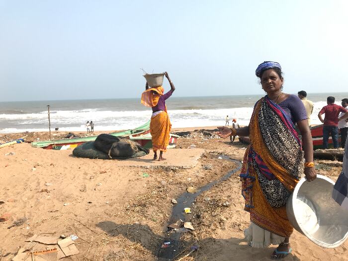 Telagu fisher community is living in Paintakota urban slum in Puri for generations and has braved several cyclones. But, cyclone Fani has shocked them. These fishers were the first ones to hit by the high-speed winds of Fani on May 3. They have lost their boats, fishing nets and houses. Pic: Nidhi Jamwal