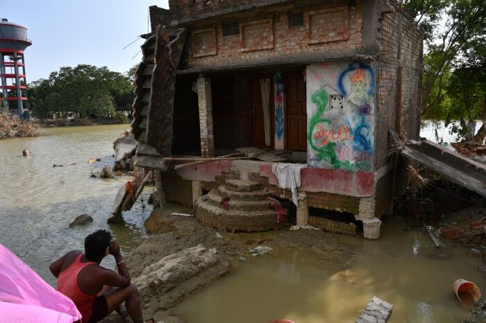  Sandeep sitting in front of his house. Pic: Abhishek Verma